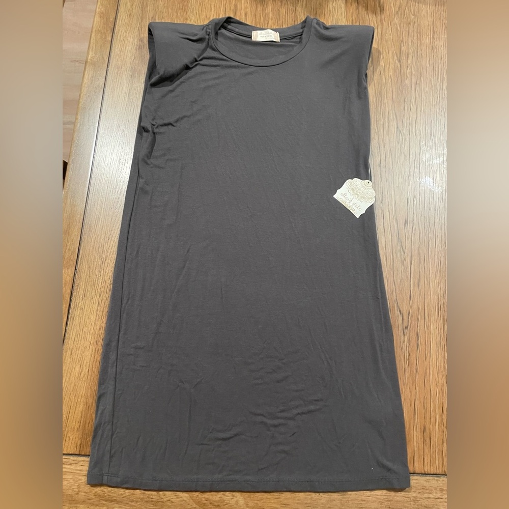Altar’d State Sleeveless Dress S NWT Super Soft Stretch Knit Padded Shoulders